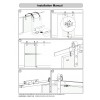 Dispositif pour 1 porte coulissante dite de ferme rail de 2m